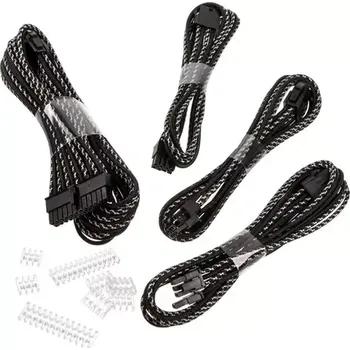 Počítačový zdroj PHANTEKS Sada prodlužovacích kabelů X-Muster černo-stříbrná (PH-CB-CMBO_XSV)