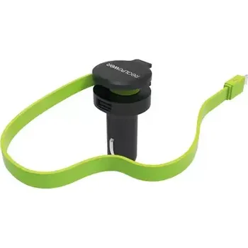 RealPower 257637 L USB nabíječka s kabelem do auta černá (4040895005298)