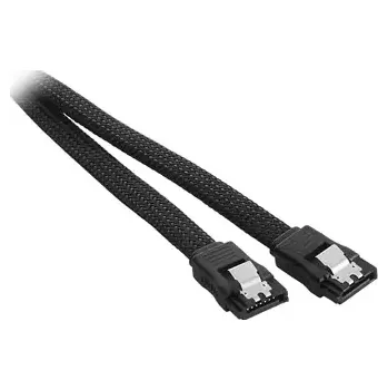 Kabel do PC CableMod ModMesh SATA 3 Kabel 60cm - černá (CM-CAB-SATA-N60KK-R)