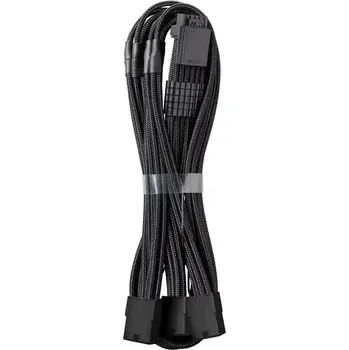 Kabel do PC CableMod PRO ModMesh 8-Pin PCIe Trojtý prodlužovací kabel 45 cm - černá (CM-PCAB-16P3-N45KK-5PK-R)