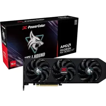 Grafická karta PowerColor Radeon RX 9060 XT Hellhound OC 16GB (RX9060XT 16G-L/OC)