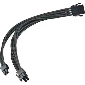 SilverStone Prodlužovací kabel 8-Pin-PCIe na 6+2-Pin-PCIe - 250mm černá (SST-PP07E-PCIB)