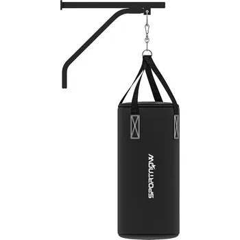 Boxovací pytel Stojan na boxovací pytel s rukavicemi | černý