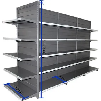 Příslušenství ke karavanu Regál jednostranný 5patrový, nosnost jedné police 80kg, š100cmxh50cmxv240cm