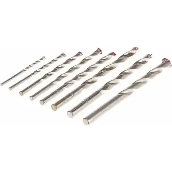 Příslušenství k vrtačce GEKO Sada vrtáků do kamene 8 ks 3-10 mm (G40092)