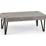 Konferenční stolek EMILY, beton / černá - SLEVA 3% s kodem radost25