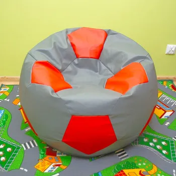Taburet Sedací vak - míč 80 cm - šedá + červená