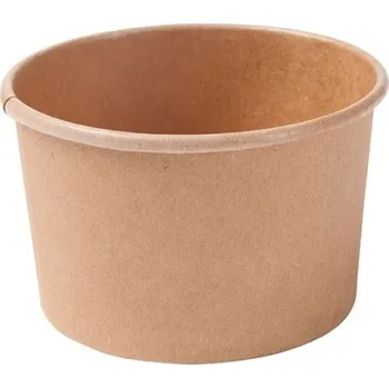 Jednorázové nádobí Gastro obaly Kelímek EKO papírový hnědý 250ml, 8oz, 90mm (min. počet 500ks)