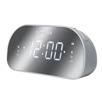 Budík Muse M-170 CMR stříbrná (M-170CMR)