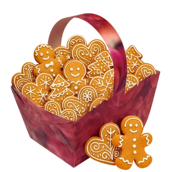 Svatební dekorace Svatební košíček růžičkový 9x6x7 cm