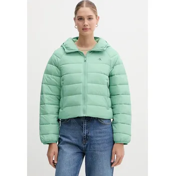 Pánská větrovka Bunda Calvin Klein Jeans zelená barva, přechodná, LV047C510G 70X, vel. M