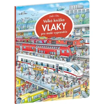 Leporelo Presco Group EllaMax Velká knížka VLAKY pro malé vypravěče (K-WV-1401-red)