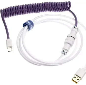 Kabel do PC Ducky Premicord Creator USB-C na USB-A bílo-fialová (DKCC-CTCNC1)