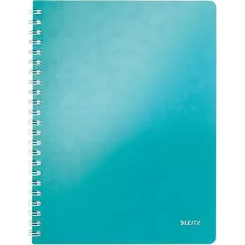 Leitz WOW A4 Blok linkovaný drátěná vazba s PP deskami ledově modrá (46370051)