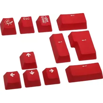 Ducky PBT Double-Shot Keycap Set červená (DKSA11-USPDRNWO1)