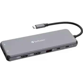 Notebook Verbatim Multiport Hub CMH-13 USB-C šedá (32153)