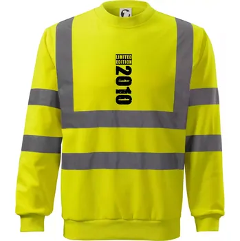 Pánská mikina Limited edition 2010 pruh - Reflexní mikina - XL ( Neonově žlutá )