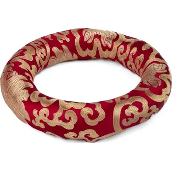 Polštářek pod tibetskou mísu ø 18 cm červený (vhodný na mísu o průměru cca 25 cm a více)