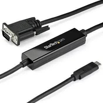 Kabel do PC StarTech kabel USB-C na VGA černá (CDP2VGAMM1MB)