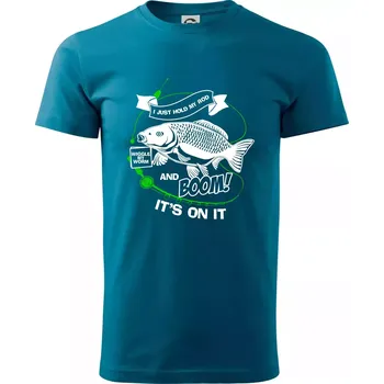 I Just hold My Rod - Klasické pánské triko vyšší gramáže - XS ( Petrolejová )