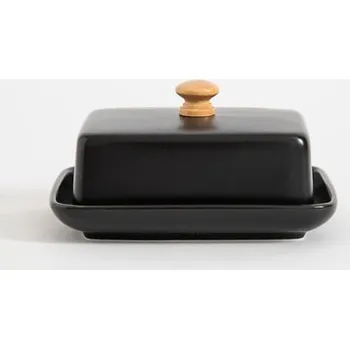 Máslenka Černá porcelánová máslenka BONA