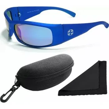 Polarized Brýle sluneční 77 - obroučky modré - skla modrá zrcadlová (56.000)