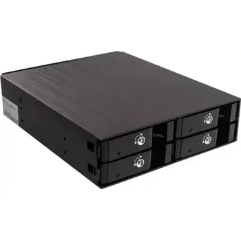 SilverStone FS204B 5.25" hot swap rámeček pro 4x 2.5" HDD/SSD černá (SST-FS204B)