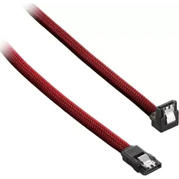 Kabel do PC CableMod ModMesh Pravoúhlý SATA 3 Kabel 60cm - tmavě červená (CM-CAB-RSAT-N60KBR-R)
