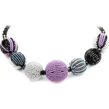 Náhrdelník Náhrdelník Picasso N - Black silver amethyst (377 06 218/00)