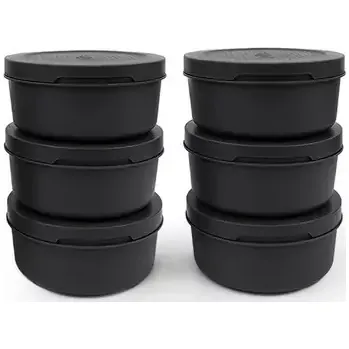 ZiiPa 6 misek na pizza těsto Spetina (černá) (30003)