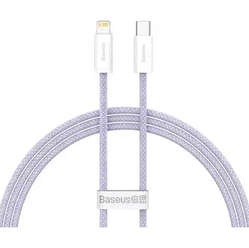 Datový kabel Baseus CALD040205 Kabel USB-C (M) - Lightning (M) 1 m fialová (CALD040205)