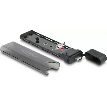 DeLock Externí pouzdro pro SSD M.2 NVME - USB-C (M) černá (42635)