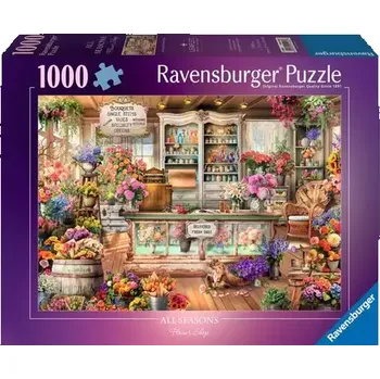 Puzzle Ravensburger Romantické květinářství (120012627)