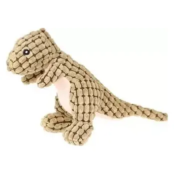 Hračka pro psa animALL Hračka Dog Dinosaurus plyš světle hnědý 25 cm (112549)