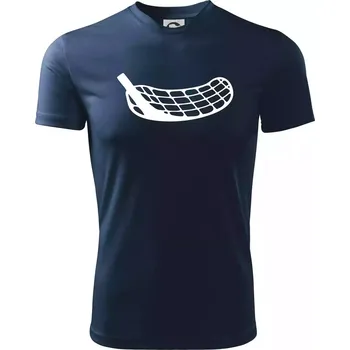 Florbalová čepel - Dětské triko sportovní (dresovina) - 146 cm/10 let ( Námořní modrá (velmi tmavá - téměř černá) )