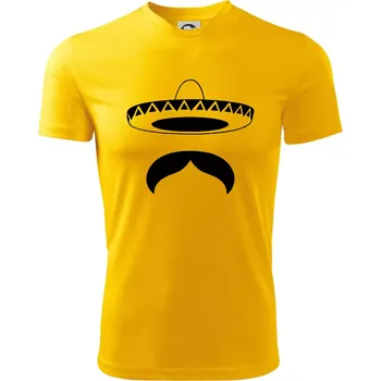 Chlapecké tričko Mexican Mustache - Dětské triko sportovní (dresovina) - 158 cm/12 let ( Žlutá )