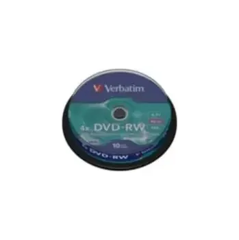 Optické médium Verbatim 10ks DVD-RW 4.7GB 4x (43552)