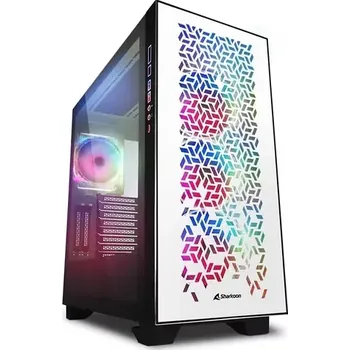PC skříň Sharkoon ELITE SHARK CA300H bílá (4044951030422)