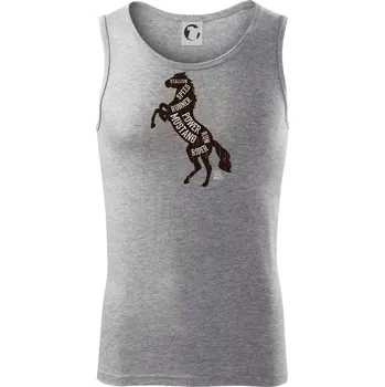 Horse mustang - Tílko pánské Core - 2XL ( Tmavě šedý melír )