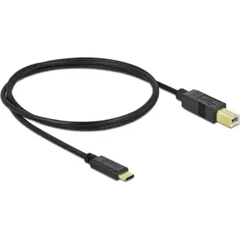 Kabel do PC DeLock kabel USB Typ-C 2.0 samec USB 2.0 typ B samec 1 m černá (83601)