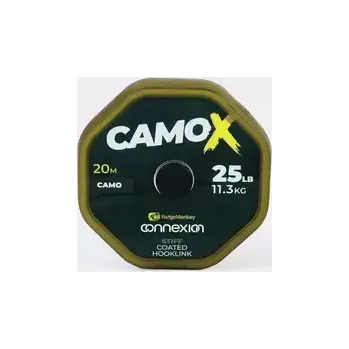 RidgeMonkey Šňůrka Connexion CamoX Stiff Coated Hooklink 20m 25lb (RMT319)