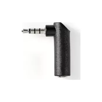 Audio kabel Nedis Stereo audio adaptér jack 3.5 mm (M) - jack 3.5 mm (F) černá (CAGB22980BK)