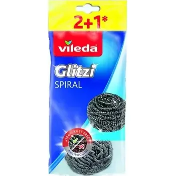Vileda Glitzi Spiral Inox drátěnka (3ks) (160561-V)