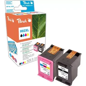 Peach Remanufactured HP62XL MultiPack alternativní cartridge (PI300-671)
