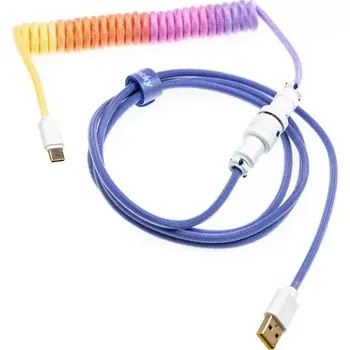 Datový kabel Ducky Premicord Afterglow Coiled Cable (DACOC2-AFT1)
