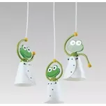 Luxera FROG dětské závěsné svítidlo E14 bílo-zelená (SKL000385770)