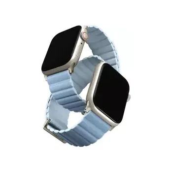 Řemínek na hodinky UNIQ Revix Premium Edition Reversible Magnetic řemínek pro Apple Watch 41 40 38 mm - ARCTIC (modrá) (8886463684269)