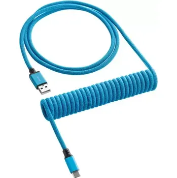 Kabel do PC CableMod Classic Coiled Keyboard Cable USB-C - USB-A 1.5m Spectrum Blue (CM-CKCA-CLB-KLB150KLB-R)