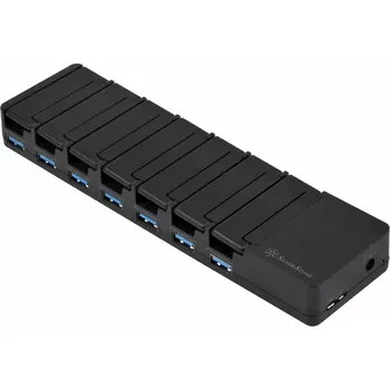 USB hub SilverStone UC03-PRO černá (SST-UC03B-PRO)