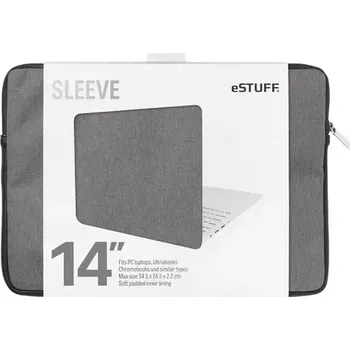 brašna na notebook eSTUFF pouzdro pro 14" Notebook tmavě šedá (ES82252-TWILL)